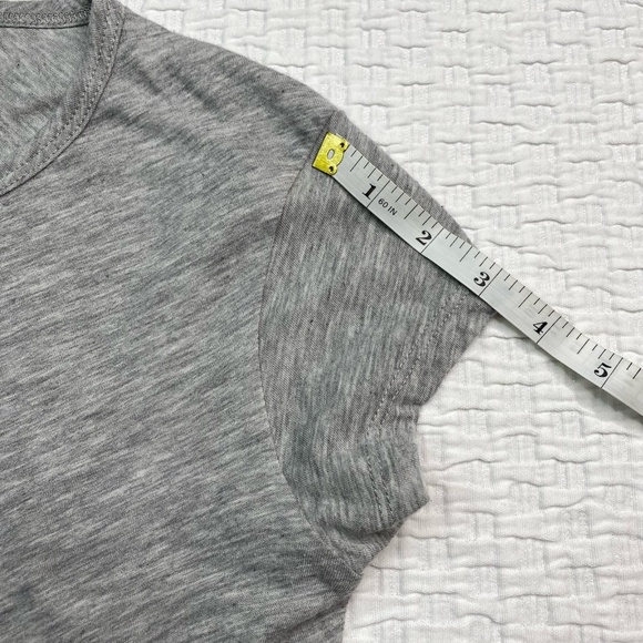 Organic John Patrick Womens Short Sleeves Crew Neck Tee Shirt Gray Sz Medium - Picture 5 of 8